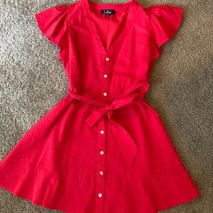 Beautiful red summer dress from LULUS